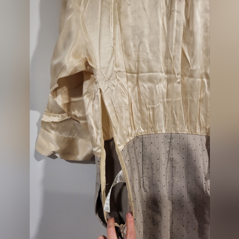 Maeve Long Sleeve Satin Twofer Romper - Picture 6 of 8